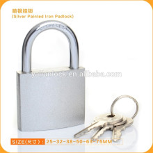 Factory Direct Sale Cheap Silver Painted Iron Padlock